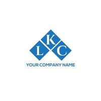 LKC letter logo design on WHITE background. LKC creative initials letter logo concept. LKC letter design. vector