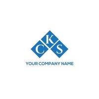 CKS letter logo design on WHITE background. CKS creative initials letter logo concept. CKS letter design. vector