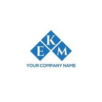 EKM letter logo design on WHITE background. EKM creative initials letter logo concept. EKM letter design.EKM letter logo design on WHITE background. E vector