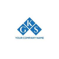 GKS letter design.GKS letter logo design on WHITE background. GKS creative initials letter logo concept. GKS letter design.GKS letter logo design on WHITE background. G vector