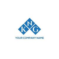 diseño de logotipo de letra kng sobre fondo blanco. concepto de logotipo de letra de iniciales creativas kng. diseño de letras kng. vector