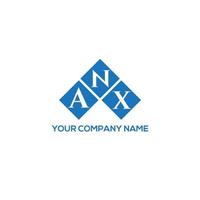 ANX letter logo design on WHITE background. ANX creative initials letter logo concept. ANX letter design. vector