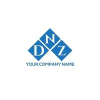 DNZ letter logo design on WHITE background. DNZ creative initials letter logo concept. DNZ letter design. vector