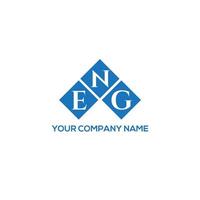 ENG letter logo design on WHITE background. ENG creative initials letter logo concept. ENG letter design. vector