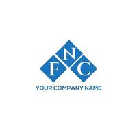 FNC letter logo design on WHITE background. FNC creative initials letter logo concept. FNC letter design. vector