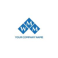 diseño de logotipo de letra wmm sobre fondo blanco. concepto de logotipo de letra de iniciales creativas wmm. diseño de letra wmm. vector