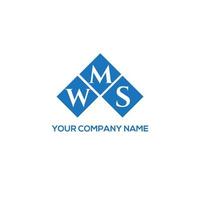 WMS creative initials letter logo concept. WMS letter design.WMS letter logo design on WHITE background. WMS creative initials letter logo concept. WMS letter design. vector