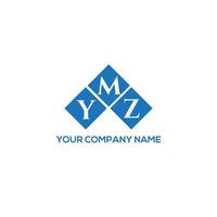 YMZ letter logo design on WHITE background. YMZ creative initials letter logo concept. YMZ letter design. vector