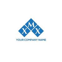 XMX letter logo design on WHITE background. XMX creative initials letter logo concept. XMX letter design. vector