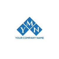 YMN letter logo design on WHITE background. YMN creative initials letter logo concept. YMN letter design. vector