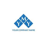 YMY creative initials letter logo concept. YMY letter design.YMY letter logo design on WHITE background. YMY creative initials letter logo concept. YMY letter design. vector