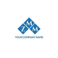 ZMM letter logo design on WHITE background. ZMM creative initials letter logo concept. ZMM letter design. vector