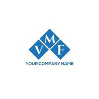 VMF letter logo design on WHITE background. VMF creative initials letter logo concept. VMF letter design. vector