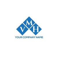 VMH letter logo design on WHITE background. VMH creative initials letter logo concept. VMH letter design. vector