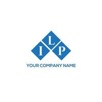 ILP letter logo design on WHITE background. ILP creative initials letter logo concept. ILP letter design. vector