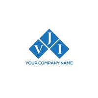 VJI letter logo design on WHITE background. VJI creative initials letter logo concept. VJI letter design. vector