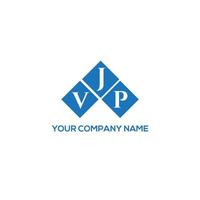 VJP creative initials letter logo concept. VJP letter design.VJP letter logo design on WHITE background. VJP creative initials letter logo concept. VJP letter design. vector