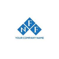 NFF letter logo design on WHITE background. NFF creative initials letter logo concept. NFF letter design. vector