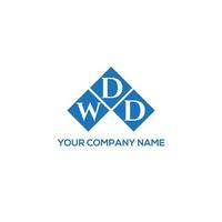 WDd letter logo design on WHITE background. WDd creative initials letter logo concept. WDd letter design. vector