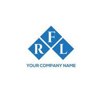 FRL letter logo design on WHITE background. FRL creative initials letter logo concept. FRL letter design. vector