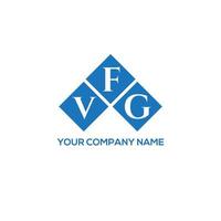 VFG letter logo design on WHITE background. VFG creative initials letter logo concept. VFG letter design. vector