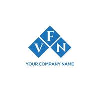 diseño de logotipo de letra vfn sobre fondo blanco. Concepto de logotipo de letra de iniciales creativas vfn. diseño de letras vfn. vector