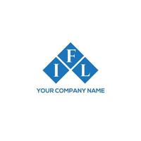 IFL creative initials letter logo concept. IFL letter design.IFL letter logo design on WHITE background. IFL creative initials letter logo concept. IFL letter design. vector