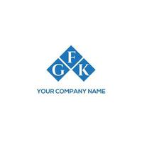 GFK letter logo design on WHITE background. GFK creative initials letter logo concept. GFK letter design. vector
