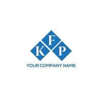 KFP letter logo design on WHITE background. KFP creative initials letter logo concept. KFP letter design. vector
