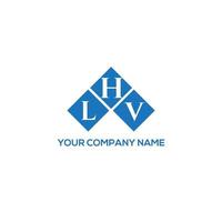 LHV letter logo design on WHITE background. LHV creative initials letter logo concept. LHV letter design. vector