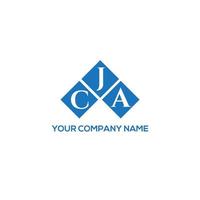CJA letter logo design on WHITE background. CJA creative initials letter logo concept. CJA letter design. vector