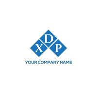 XDP creative initials letter logo concept. XDP letter design.XDP letter logo design on WHITE background. XDP creative initials letter logo concept. XDP letter design. vector