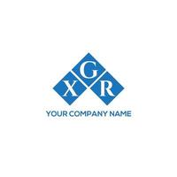 XGR letter logo design on WHITE background. XGR creative initials letter logo concept. XGR letter design. vector