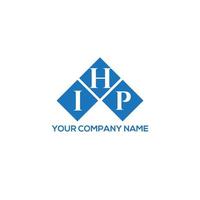 IHP letter logo design on WHITE background. IHP creative initials letter logo concept. IHP letter design. vector