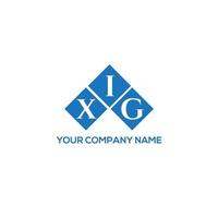 XIG letter logo design on WHITE background. XIG creative initials letter logo concept. XIG letter design. vector