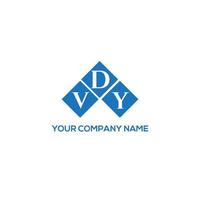 diseño de logotipo de letra vdy sobre fondo blanco. concepto de logotipo de letra de iniciales creativas vdy. diseño de letra vdy. vector