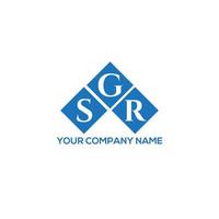 SGR creative initials letter logo concept. SGR letter design.SGR letter logo design on WHITE background. SGR creative initials letter logo concept. SGR letter design. vector
