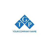 TGP letter logo design on WHITE background. TGP creative initials letter logo concept. TGP letter design. vector