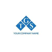 TGS letter logo design on WHITE background. TGS creative initials letter logo concept. TGS letter design. vector