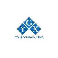 YGX letter logo design on WHITE background. YGX creative initials letter logo concept. YGX letter design. vector