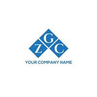 ZGC letter logo design on WHITE background. ZGC creative initials letter logo concept. ZGC letter design. vector