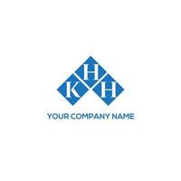diseño del logotipo de la letra khh sobre fondo blanco. concepto de logotipo de letra de iniciales creativas khh. diseño de letras khh. vector