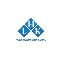 LHK letter logo design on WHITE background. LHK creative initials letter logo concept. LHK letter design. vector