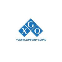 diseño de logotipo de letra xgq sobre fondo blanco. xgq concepto creativo del logotipo de la letra de las iniciales. diseño de letras xgq. vector