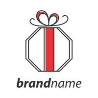 Simple Gift Logo vector