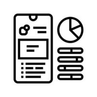 smartphone optimize line icon vector illustration