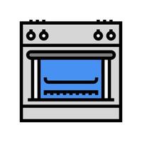 gas range color icon vector illustration