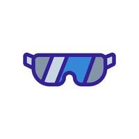 gafas de vector de icono de vidrio. ilustración de símbolo de contorno aislado