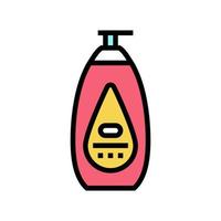 ilustración de vector de icono de color cosmético de loción de bebé