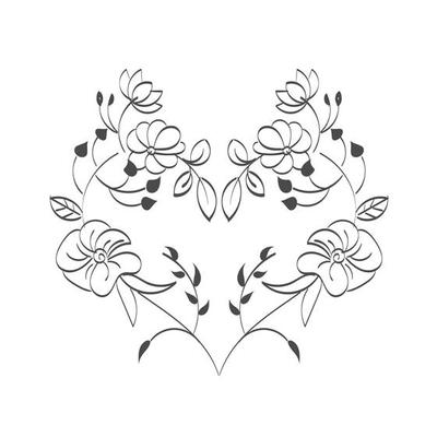 Printable flower Embroidery pattern design 9320902 Vector Art at Vecteezy